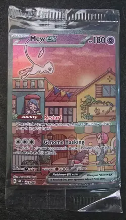 Mew ex SVP 053 Factory Sealed Pokemon TCG Scarlet Violet 151 Black Star Promo - Image 1