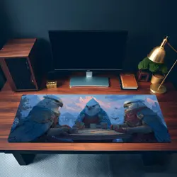 MTG Playmat | Wizard Griffins Playing Cards Themed Playmat | Unofficial MTG - Image 3
