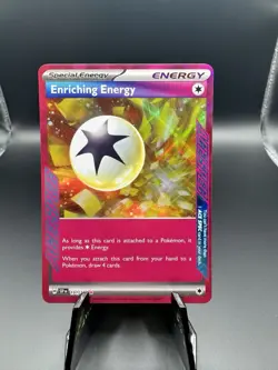Pokemon TCG Enriching Energy 191/191 Sv08 Surging Sparks Ace SPEC Full Art Holo - Image 1