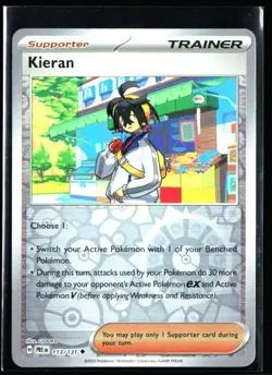 2025 Scarlet & Violet Series - Prismatic Evolutions Kieran #113 Reverse Holo - Image 1