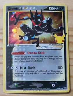 Pokemon Greninja SWSH144 Celebrations Gold Star Promo 25th Anniversary - Image 1