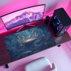 MTG Playmat | Wizard Snakes Playing Cards Themed Playmat | Unofficial MTG - Image 4