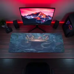 MTG Playmat | Wizard Snakes Playing Cards Themed Playmat | Unofficial MTG - Image 5