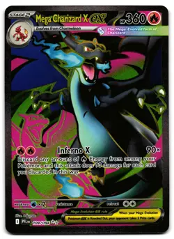 Mega Charizard X ex 109/094 - 🌊 Phantasmal Flames Pokemon TCG 🖤 - M/LP - Image 1
