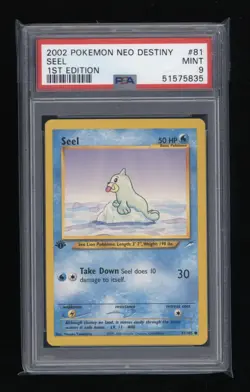 POKEMON 1st Edition Neo Destiny SEEL 81/105 Common PSA 9 MINT Vintage WOTC - Image 1
