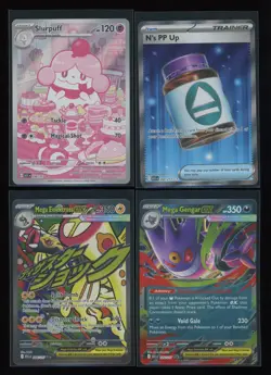 POKEMON Ascended Heroes Lot ILLUSTRATION Ultra MEGA ATTACK Rare GENGAR Slurpuff - Image 1