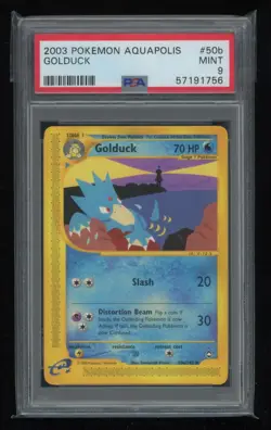 POKEMON Aquapolis GOLDUCK 50b/147 Uncommon PSA 9 MINT Vintage WOTC Low POP 23 - Image 1