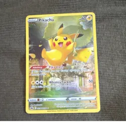 Pokemon TCG Pikachu GG30/GG70 Crown Zenith Galarian Gallery Full Art Holo - Image 1