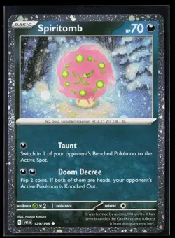 Spiritomb (Cosmos Holo) 129/198 Uncommon Holo Scarlet & Violet Promo Pokemon NM - Image 1