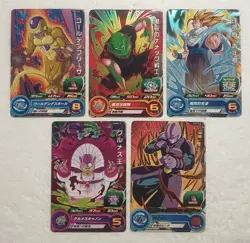 Lot of 5 Japanese Dragon Ball Super Dragonball Heroes TCG Promo Card Set - Image 1