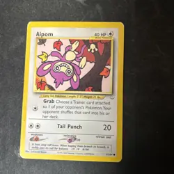 Aipom 41/64 Neo Revelation Common Pokemon Trading Card Vintage D1 - Image 1
