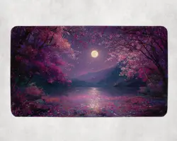 MTG Playmat | Cherry Blossoms Themed Playmat | Unofficial MTG Playmat - Image 1