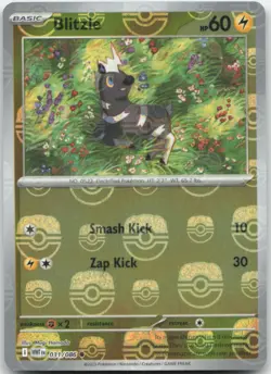 Blitzle 031/086 Master Ball Holo SV: White Flare Pokemon Card NM - Image 1