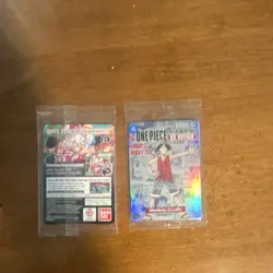 Bandai Namco One Piece CCG US Voyage Monkey D. Luffy Holo Card Lot (2) - Image 2
