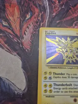 Pokemon TCG Zapdos Base Set Holo Unlimited Rare Card 16/102 MP/HP - Image 5