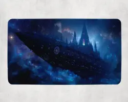 MTG Playmat | Futuristic Starship Themed Playmat | Unofficial MTG Playmat - Image 1