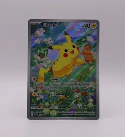Pokemon TCG SVP088 Pikachu Black Star Promo Full Art Holo Card - Near Mint - Image 1