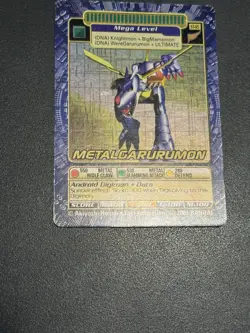 Metalgarurumon ST-85 Digimon 2001 Holo Vintage Bandai Card - Image 5