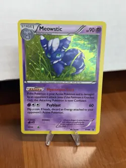 Meowstic XY48 Holo Black Star Promo Pokemon Card 2015 Near Mint - Image 1