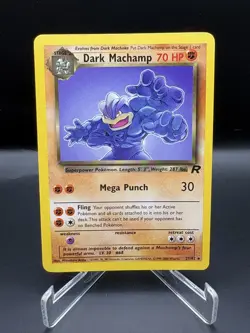 Pokemon Dark Machamp TCG Team Rocket Card 27/82 Regular Rare NM - Image 1