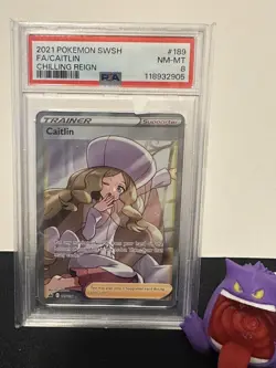 Caitlin 189/198 - Chilling Reign - Graded Pokemon Card - PSA 8 - Image 1