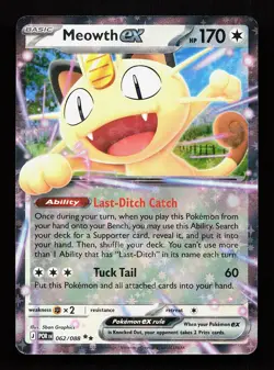 Meowth ex 062/088 Double Rare Perfect Order Pokemon Card - Image 1