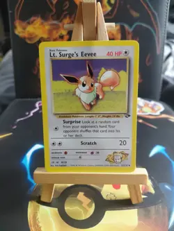 Pokemon Card TCG - Lt. Surge's Eevee 51/132 - Gym Challenge - Uncommon - MP ⭐ - Image 1