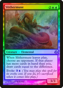 Slithermuse FOIL Morningtide NM Blue Rare MAGIC THE GATHERING CARD ABUGames - Image 1