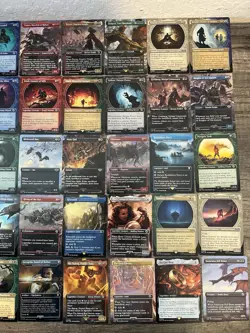 Magic The Gathering Lot Of 50 Lord Of The Rings: Tales Of Middle Earth Variants - Image 3