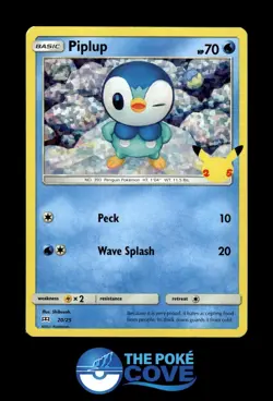 Piplup 020/025 | McDonald's 25th Anniversary Promos | Pokemon Promo | NM - Image 1