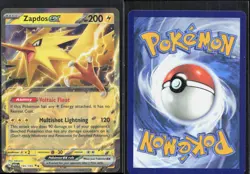 ZAPDOS EX 145/165 DOUBLE RARE 151 POKEMON NM/M - Image 1