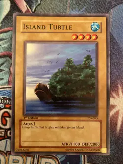 (AA) Yugioh Island Turtle PSV-095 Common 1st Edition LP - Image 1