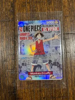Monkey.D.Luffy (055) (College Basketball US Voyage) P-055 One Piece Promotion... - Image 1