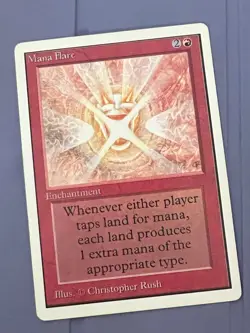 Magic the Gathering MTG Unlimited Mana Flare LP (Beta Bob) - Image 1