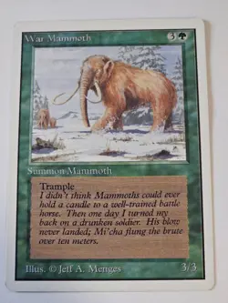 MTG - War Mammoth NM - Unlimited Edition - Image 1