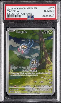 2023 POKEMON MEW EN-151 ILLUSTRATION RARE #178 TANGELA PSA 10 - Image 1
