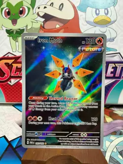 Iron Moth 187/182 Illustration Rare - Paradox Rift - Pokemon TCG - SHIPS FAST - Image 1