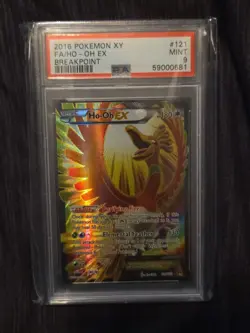 Ho-Oh EX 121/122 Holo Full Art Pokemon TCG XY Breakpoint BKP 2016 English PSA 9 - Image 1
