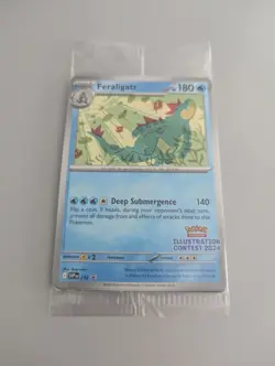 Pokemon Illustration Contest 2024 Promo Pikachu Feraligatr Toxtricity SEALED SET - Image 1