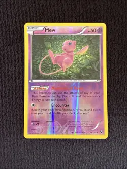 Pokemon Mew Reverse Holo Rare 29/124 Fates Collide LP - Image 1