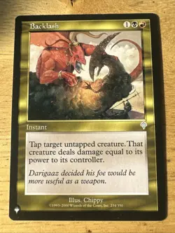 Backlash - MTG - The List - Invasion - Excellent NM - Image 1