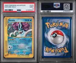 Suicune Aquapolis Holo PSA 9 – 2003 Pokemon #H25 – E-Reader WOTC — New Cert - Image 3