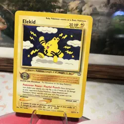 Elekid 22/111 Neo Genesis Unlimited Non Holo Rare WoTC Pokemon TradingCG 2000 LP - Image 3