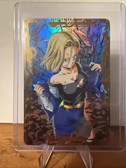 Android 18 DRAGON BALL Anime ACG Waifu Holo Kitty Trading Card - Image 1