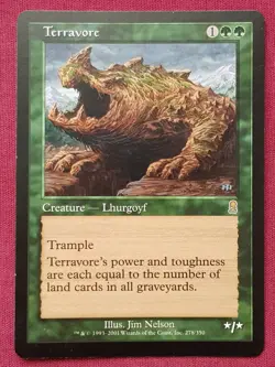 Magic The Gathering ODYSSEY TERRAVORE green card MTG - Image 1