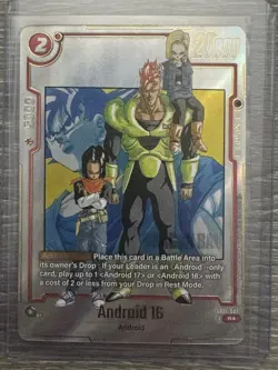 Dragon Ball Super Card Game Android 16 SB01-002 Rare Foil 20000 Power - Image 1