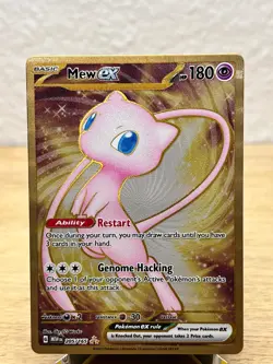 Pokemon TCG Mew EX Metal Gold NM 205/165 Scarlet & Violet 151 Promo Card - Image 1
