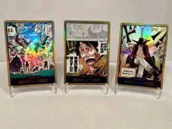 Gold Don!! Collection Japanese - Luffy Egghead Mihawk One Piece Cards - Image 1