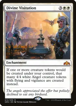 MTG Divine Visitation - Foil - Promo Pack, Promo Pack, Moderately Played, Englis - Image 1
