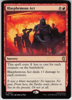 MTG Blasphemous Act Normal NM Commander: TMNT Magic 47 - Image 1